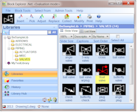Catalog, access, manipulate, modify and administer AutoCAD blocks