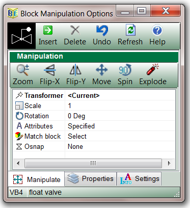 Insert and X-Ref tools
