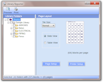 Print out library reports